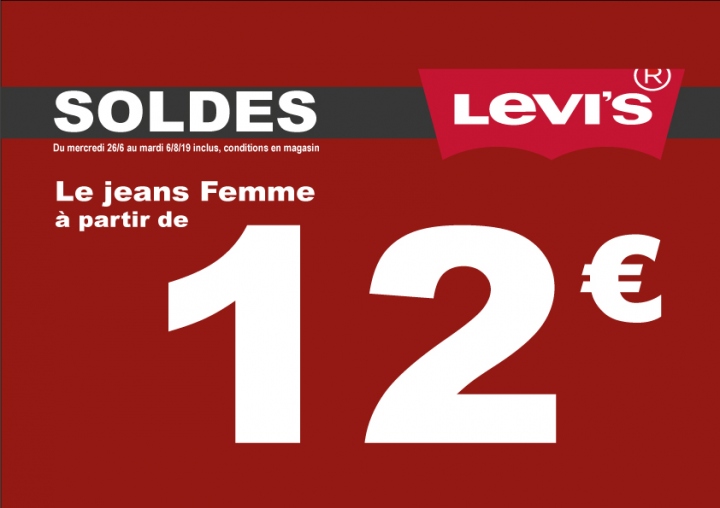 DEGRIFF JEANS MARQUES CITY BAT.2 SOLDES - Offre jeans LEVI'S FEMME à partir de 12e